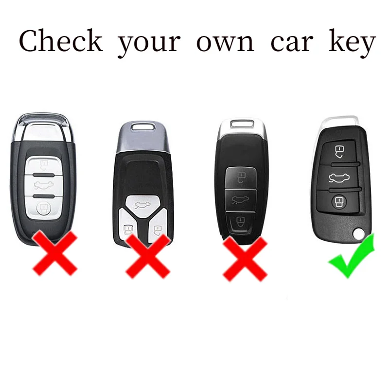 Custodia/cover per Chiave/telecomando in TPU Per Audi A3 8L 8P A4 B6 B7 B8 A6 C5 C6 4F RS3 Q3 Q7 TT 8L 8V S3 Auto Borsette Accessori - S5774dfe6d81048c3ab0efd351ad779c4H