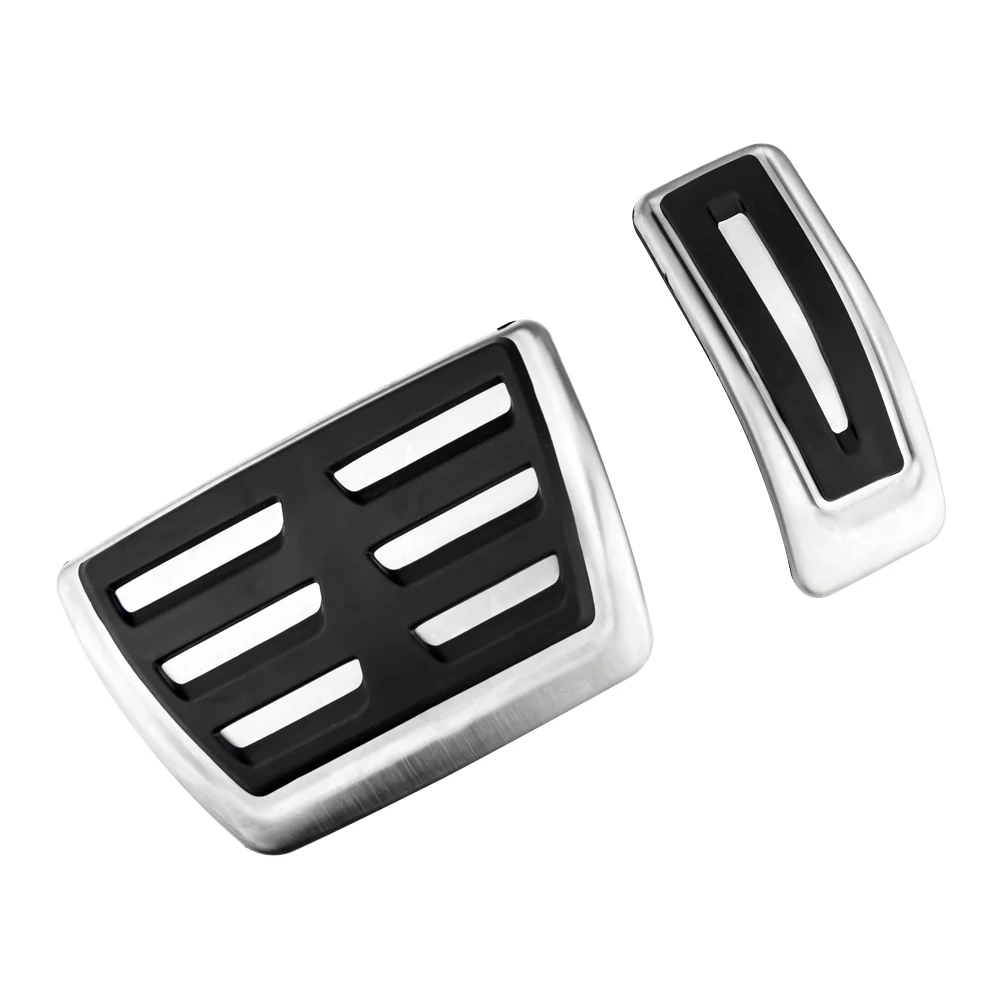 Pédales De Voiture Pour Audi A4 B9 / A5 F5 (2016-2019) – En Acier Inoxydable Et Caoutchouc Antidérapant – Pour Boîte Automatique Ou Manuelle