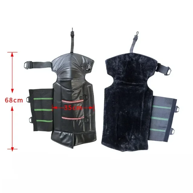 Motorcycle Warm Kneepad Legs Motorbike Riding Windproof Winter PU Leather Waterproof Scooter Protective Protective Knee Pads 5