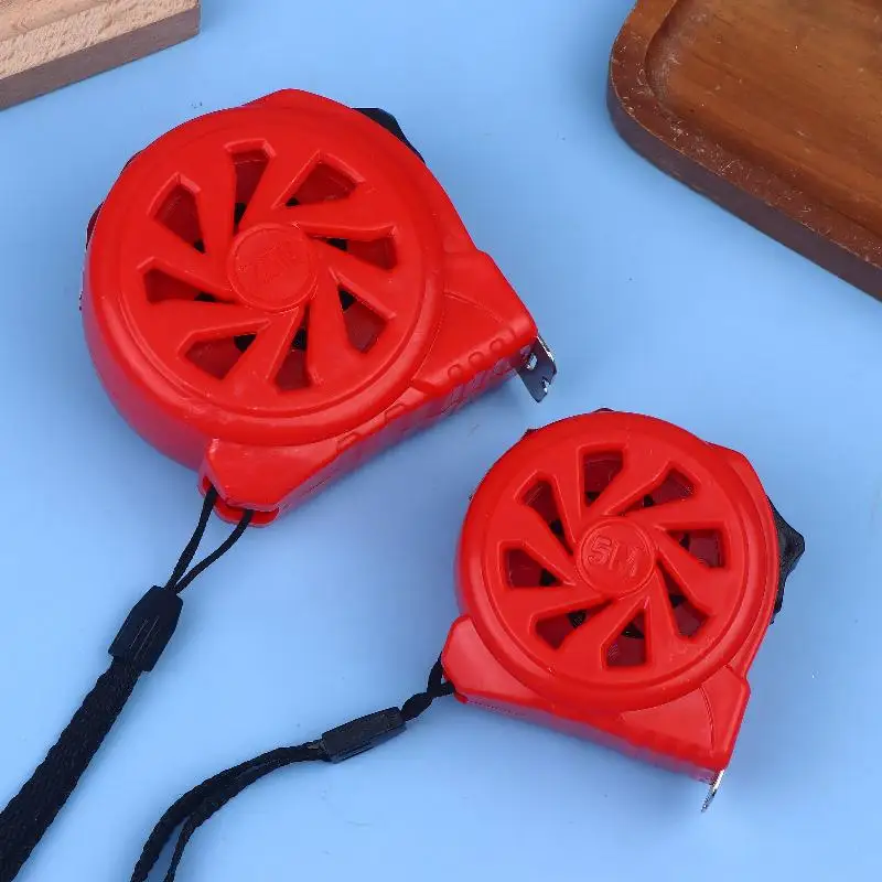 1PCS 5/7.5/10m 빨간색 텔레스코픽 줄자, 낙하 방지 및 내마모성 가정용 건축 줄자, 스틸 줄자