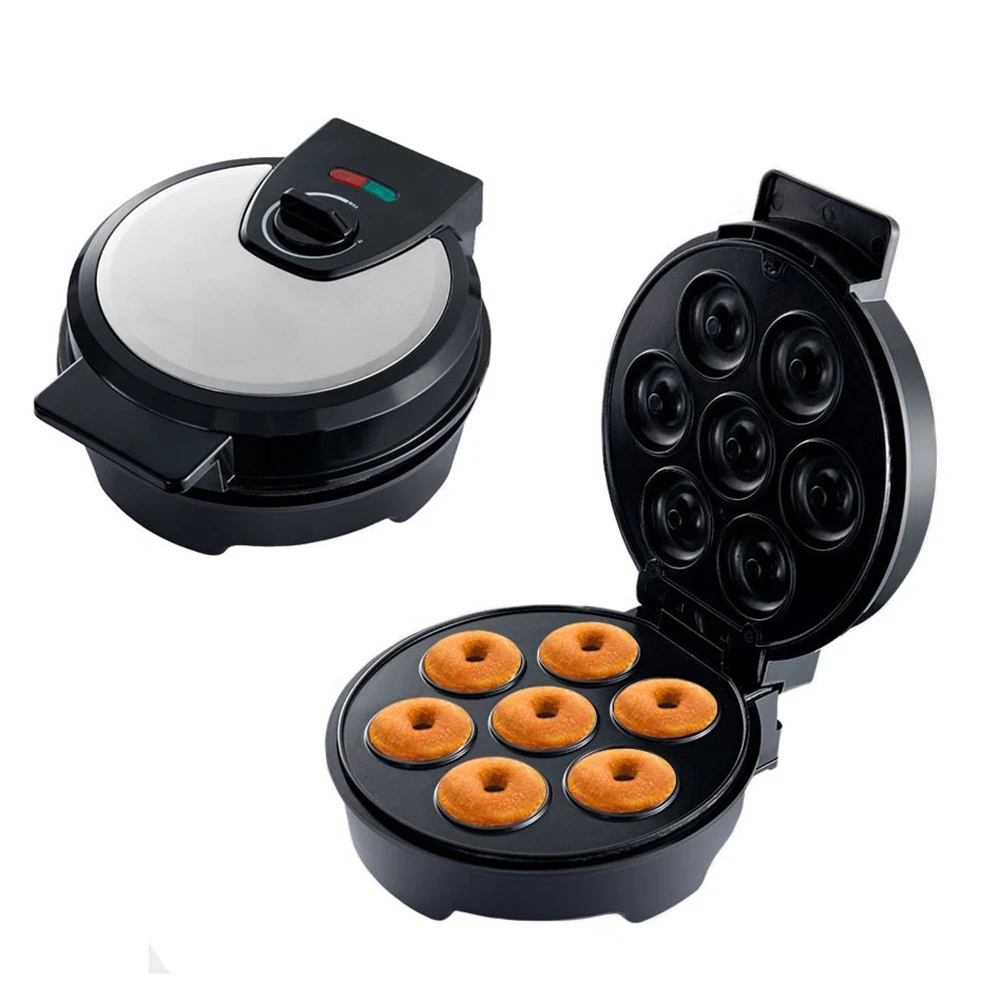 7 Fori Donut Maker Machine Electric Mini Automatic Nut Cooking Cake Pan Baking Oven Pot 220V Per Kid Dessert Kitchen Milwau6: 300