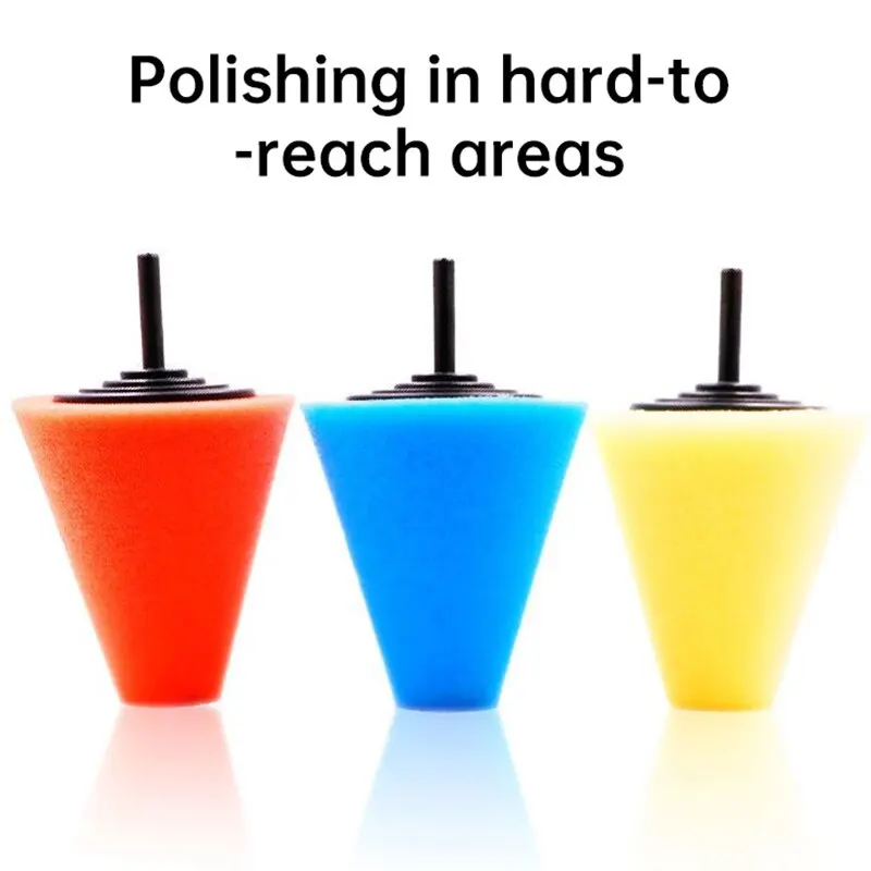 Sponge Polishing Cone Polishing Ball Wheel Car Beauty Waxing Pad Buffer Waxing Buffing Pad Car Sealing Glaze car waxing pad