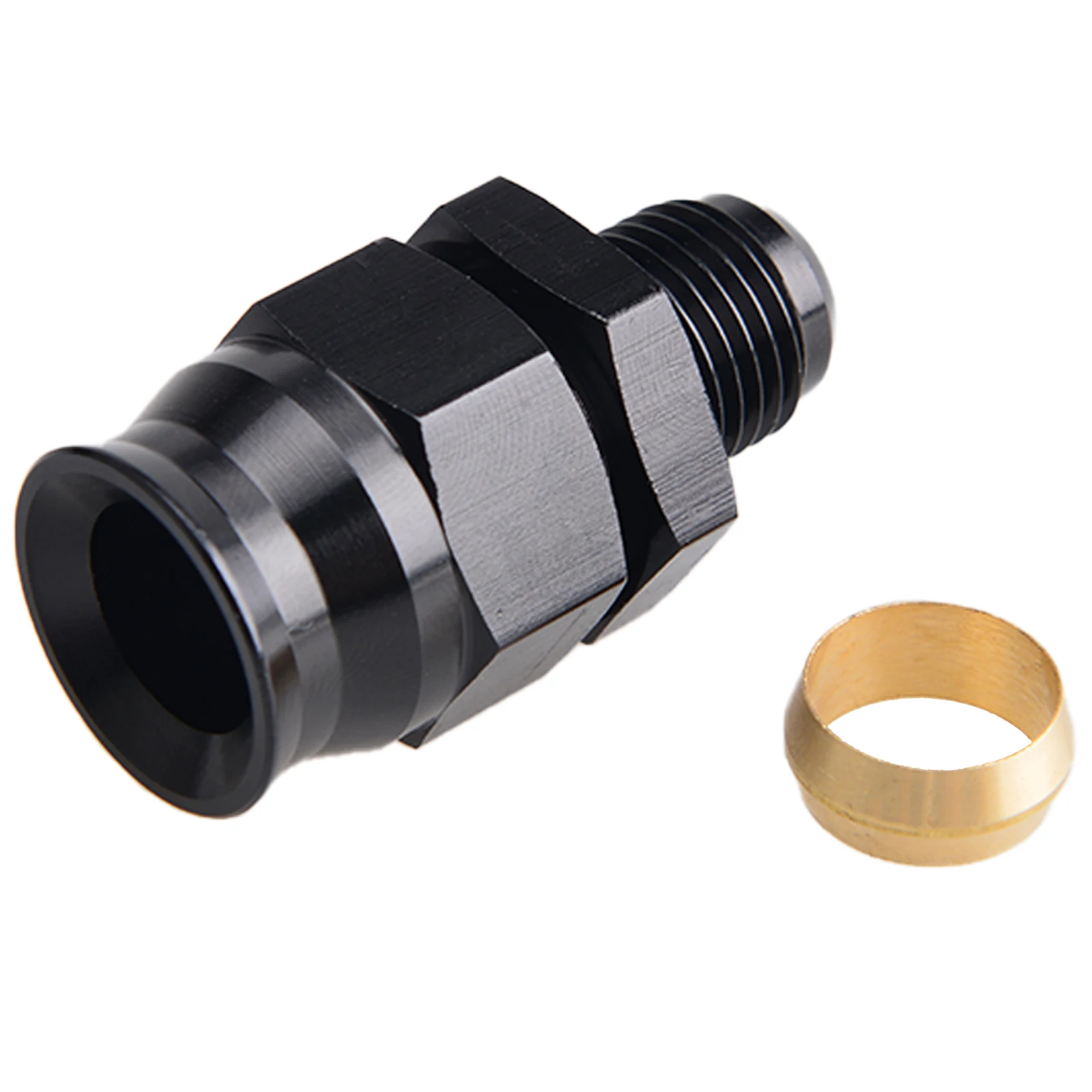 AN6 AN8 AN10 Straight Male To 5/16" 3/8" 1/2" 1/4" Tubing Compression Oil Line Fitting Adapter Fuel Line Adaptor