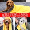 2PCS Quick Drying Dog And Cat Towels Soft Fiber Towels Absorbent Bath Towel Pet Bathrobe Convenient Cleaning Towel Pet Supplies 2