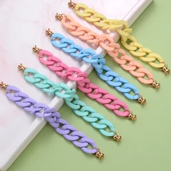 Colorful Mobile Phone Chain Acrylic Phone Lanyard Keychain Strap Anti-lost Cord Lanyard for Women Charms Accessories Wholesale