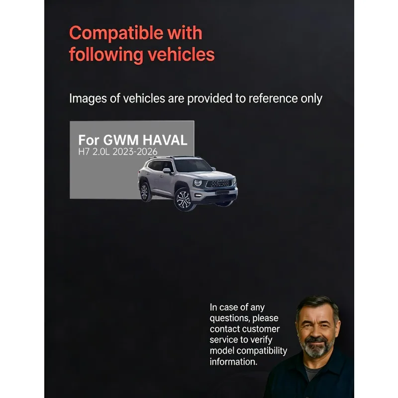 바오펑(GWM HAVAL H7 2023-2026 3501306XGW01A 호환) 후방 세라믹 브레이크 패드 (하드웨어 포함)