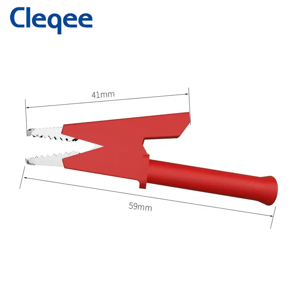 Alligator Clips Testing tool 4mm socket Safety Crocodile clamps for banana plug or welding 10PCS 1000V 20A