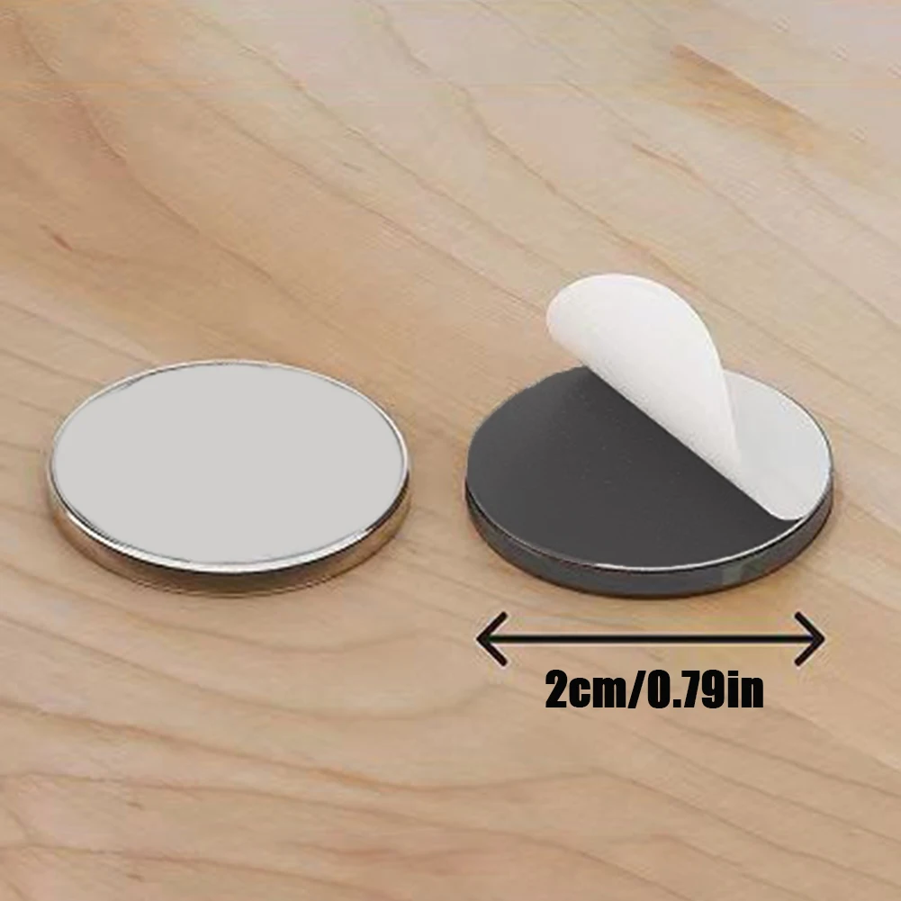 Magnetic Fridge Magnets 50/100pcs Flexible Self-Adhesive Round Discs for Refrigerator Crafts Office DIY