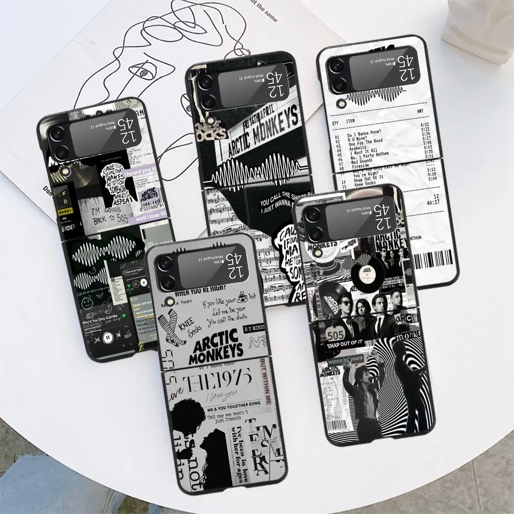Custodia Per Offerta Speciale Arctic M-Cles Per Samsung Galaxy Z Flip 3 4 5G Flip4 Flip3 Custodia Rigida Nera Per Pc Zflip3 Zflip4 Cover