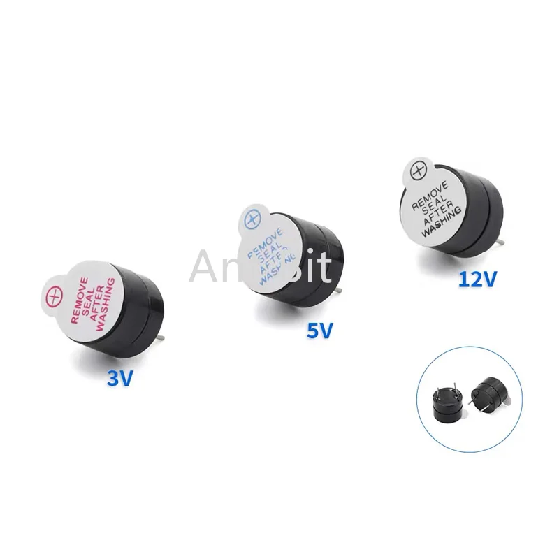 50PCS 액티브 버저 12095 통합/분리형 TMB12A03 12A05 12A12 12A24 통합 버저 3V 5V 12V 24V 12x9.5MM