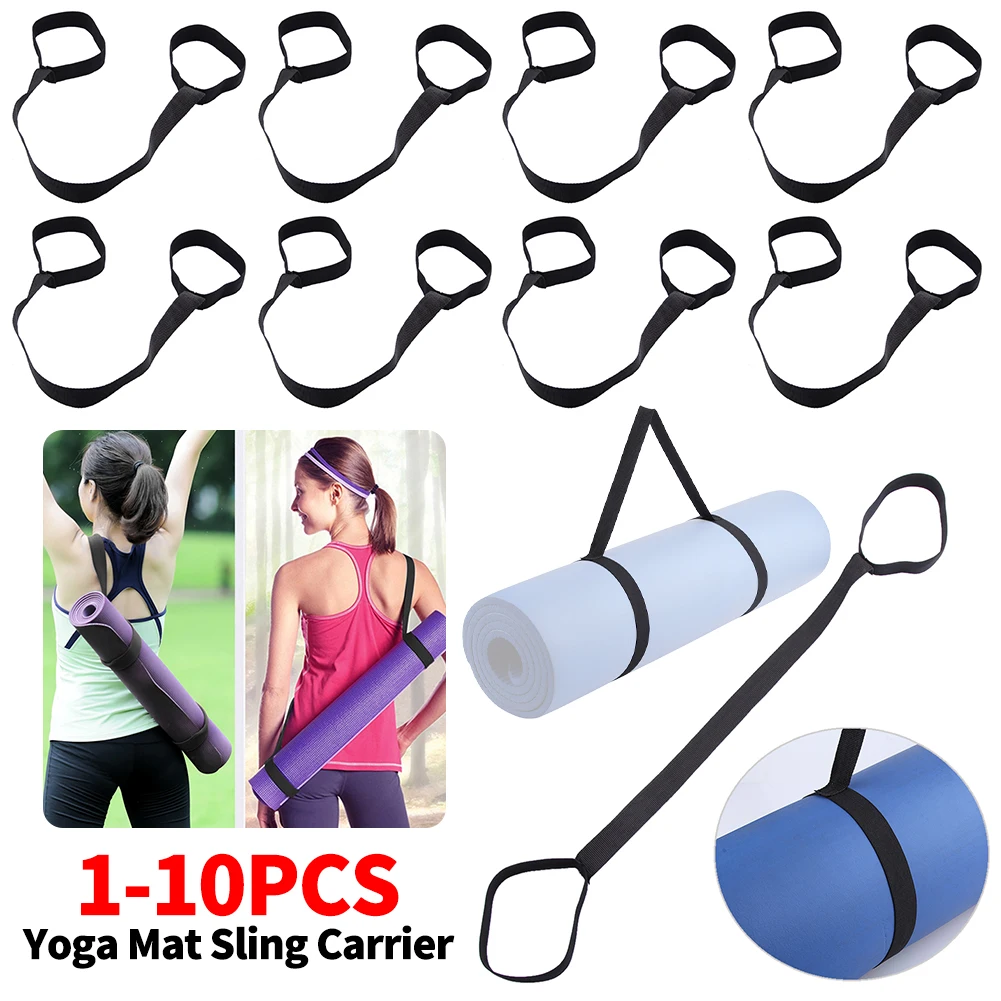 Yoga Mat Belt Exercise Sport Sling Shoulder Carry Adjustable Stretch Carrying Home Gym Fitness Equipment