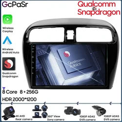 Qualcomm Car Radio Android Video For Mitsubishi Mirage 6 2012 - 2018 GPS Navigation Auto Stereo 5G Wifi Multimedia Player Dash