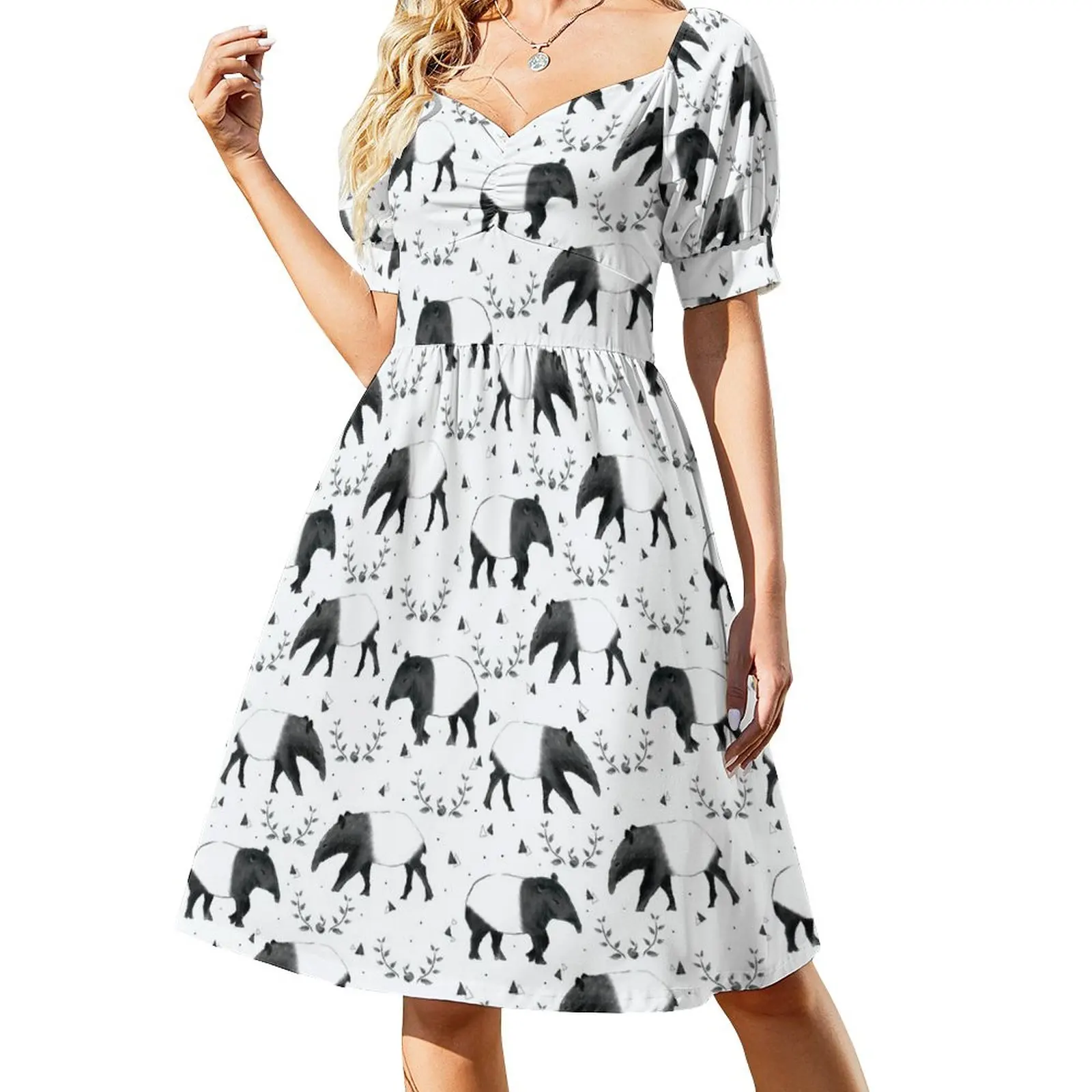 

Малайзийское платье без рукавов тапир женское платье длинное платье женская летняя одежда 2024