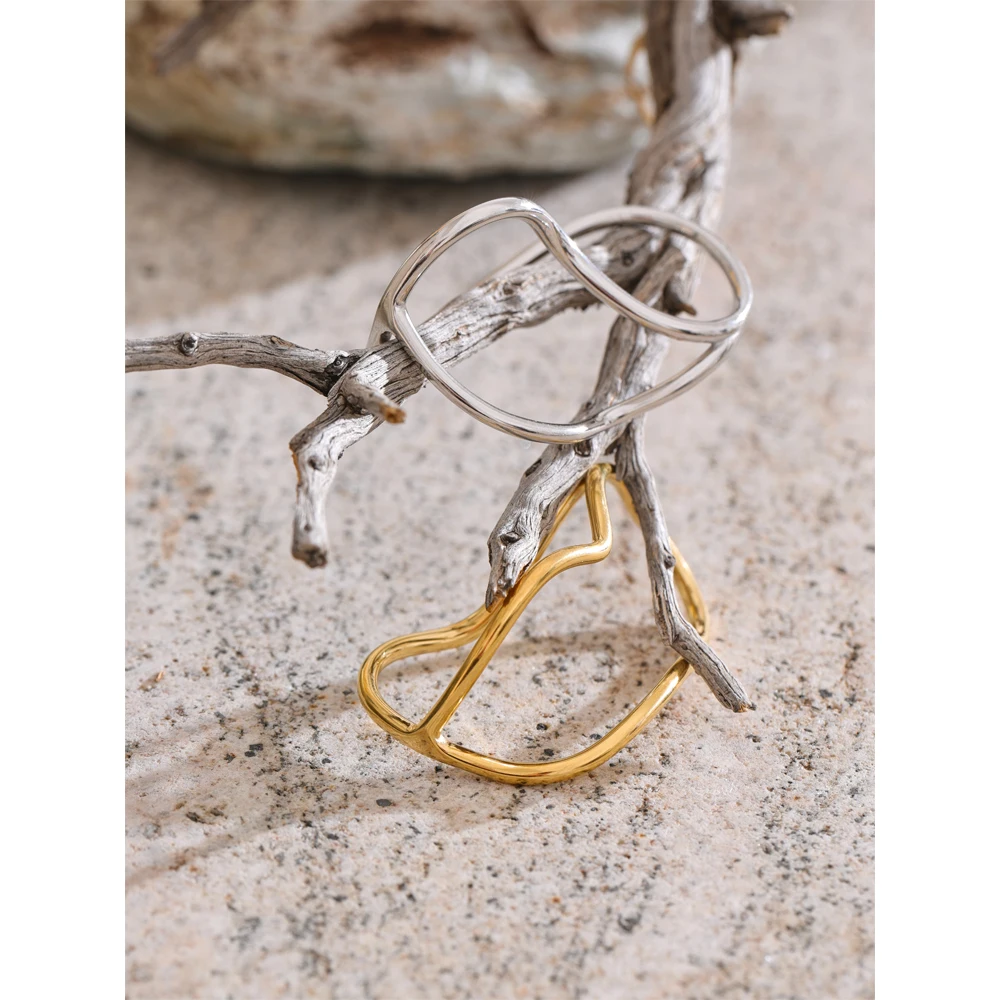 Yhpup Minimalist Ring Stainless Steel 2025 PVD Rust Proof