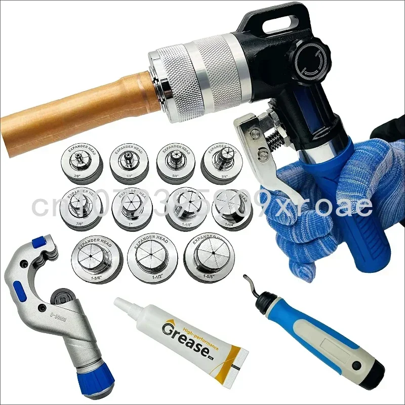 

Hydraulic SWAGING Tool Kit for Copper Tubing Expanding Copper Tube Expander Tool 10-42mm or 3/8" To 1-5/8"