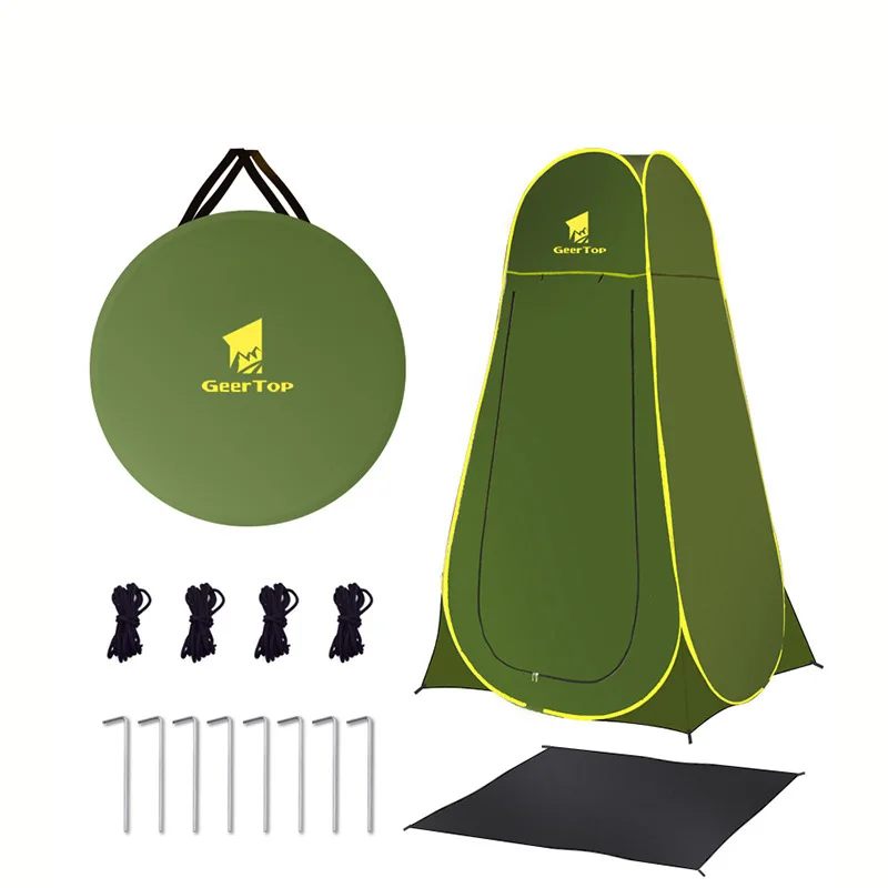 Portable Camping Bathing Tent Toilet Changing Shed Warm Beach