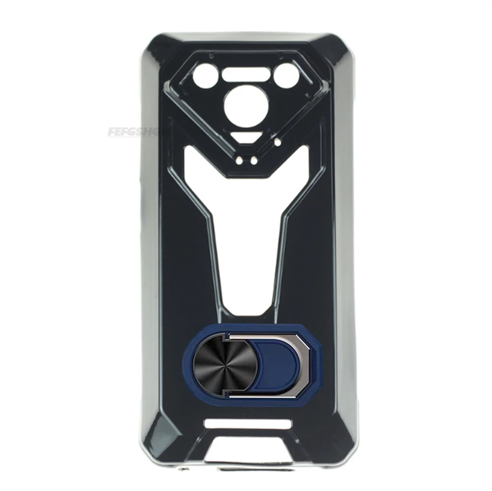 Durable Soft TPU Silicone Case with 360° Finger Ring and Built-In Bracket