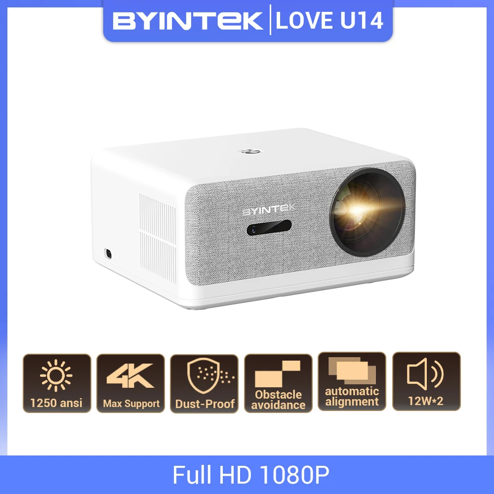 Projetor BYINTEK LOVE U14 4K Full HD: Uma Experiência de Cinema em