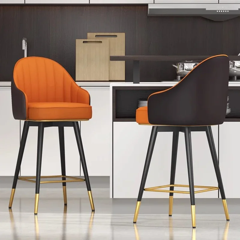 

Counter Leather Bar Chairs Luxury Modern Foldable Meditation Bar Chairs Highchairs Mobile Bancos De Bar Luxury Furniture