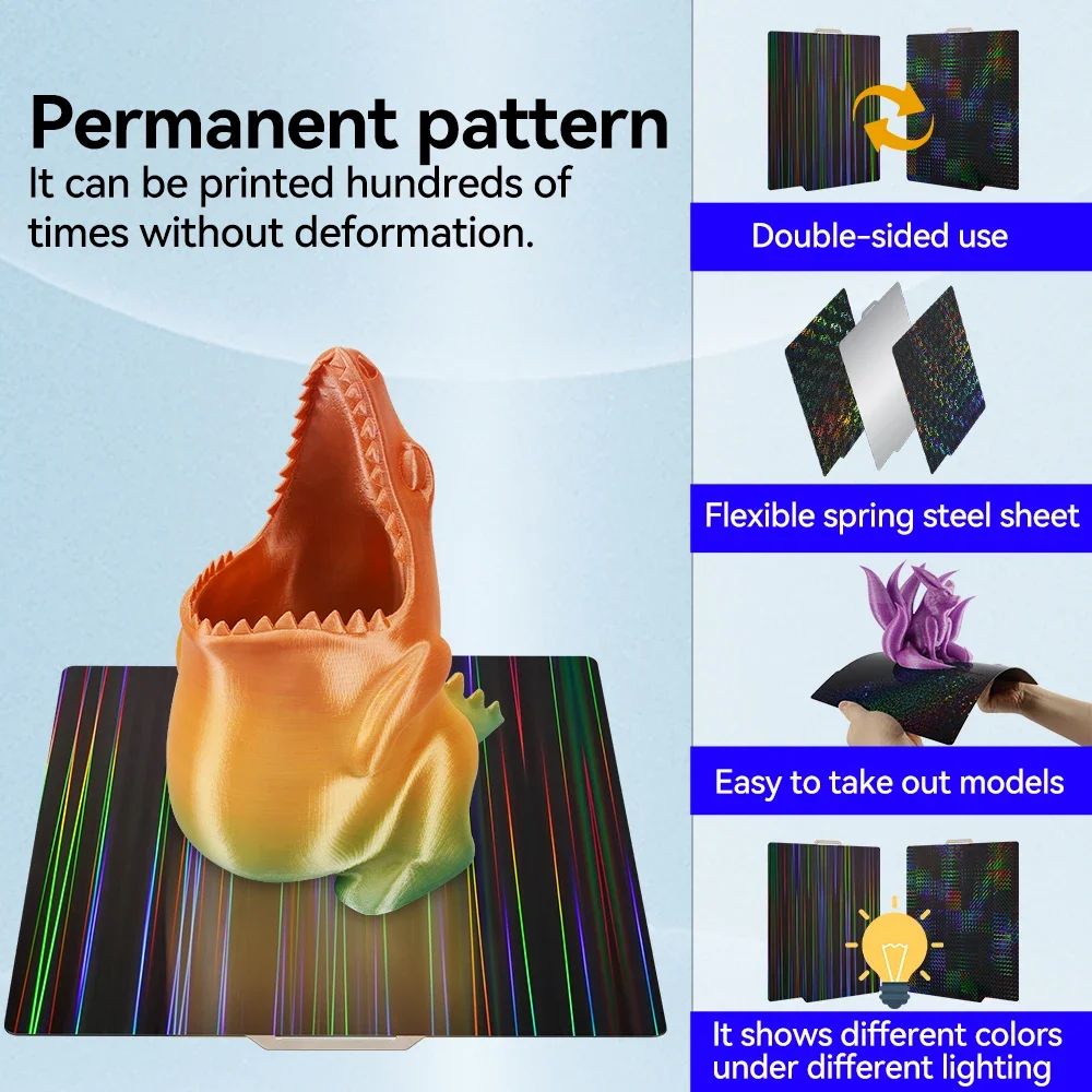Build Plate Sheet Bambu Lab A1 P1S X1C Textured Pei 257x257mm for P1P X1 Lab Bamboo Heated Bed