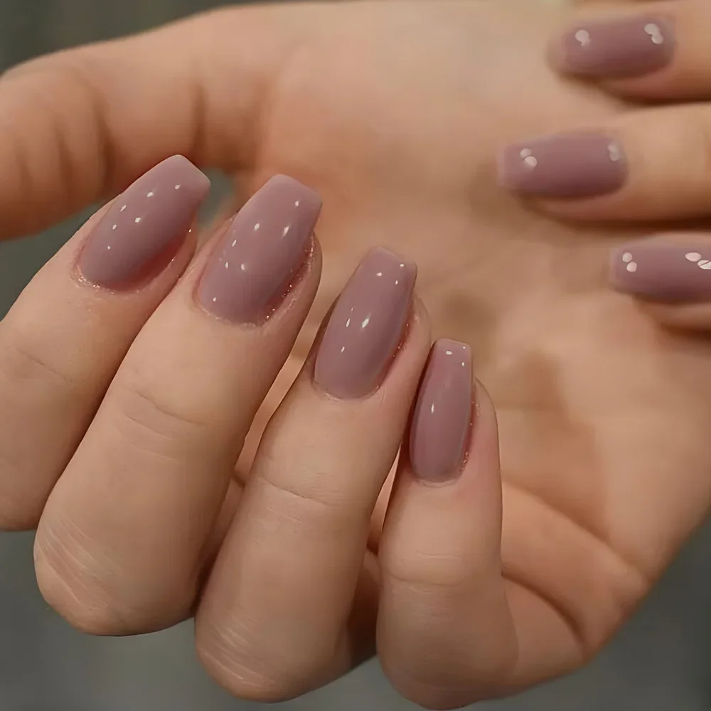 Stylish Dark Blue Press‑On Nails