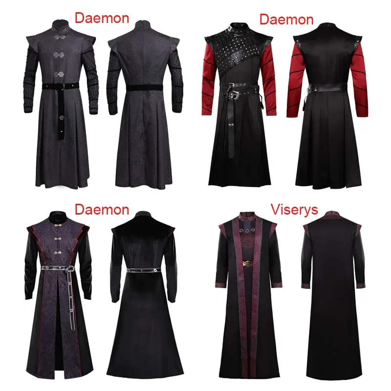 Dragon Prince Daemon Costume Cosplay Viserys Dress Outfit Halloween Carnival Suit For Adult Men Boys