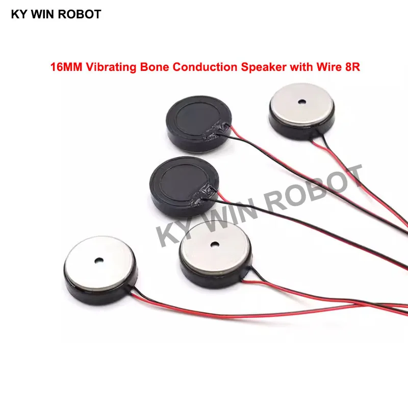 

10pcs/lot New Ultra-thin Mini vibrating speaker 8 ohms 8R speaker Diameter 16MM 1.6CM thickness 5.3MM with wire