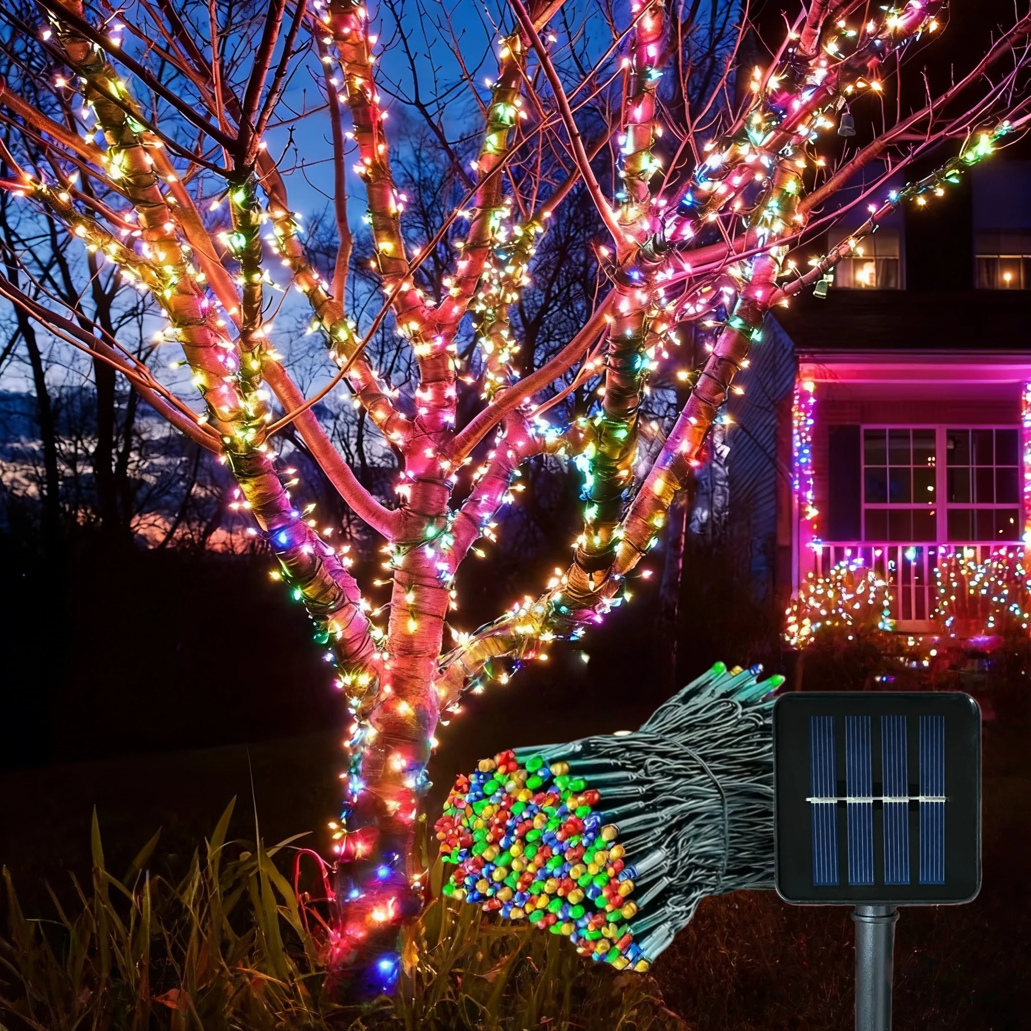 Outdoor Solar Fairy Lights - 8 Mode Waterproof Decorative String Lights