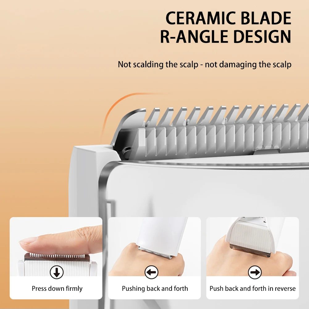 Portable Electric Baby Hair Clipper Kids Vacuum Hair Clippers Kit USB Charging Cordless Cutting Tool for Children Infant