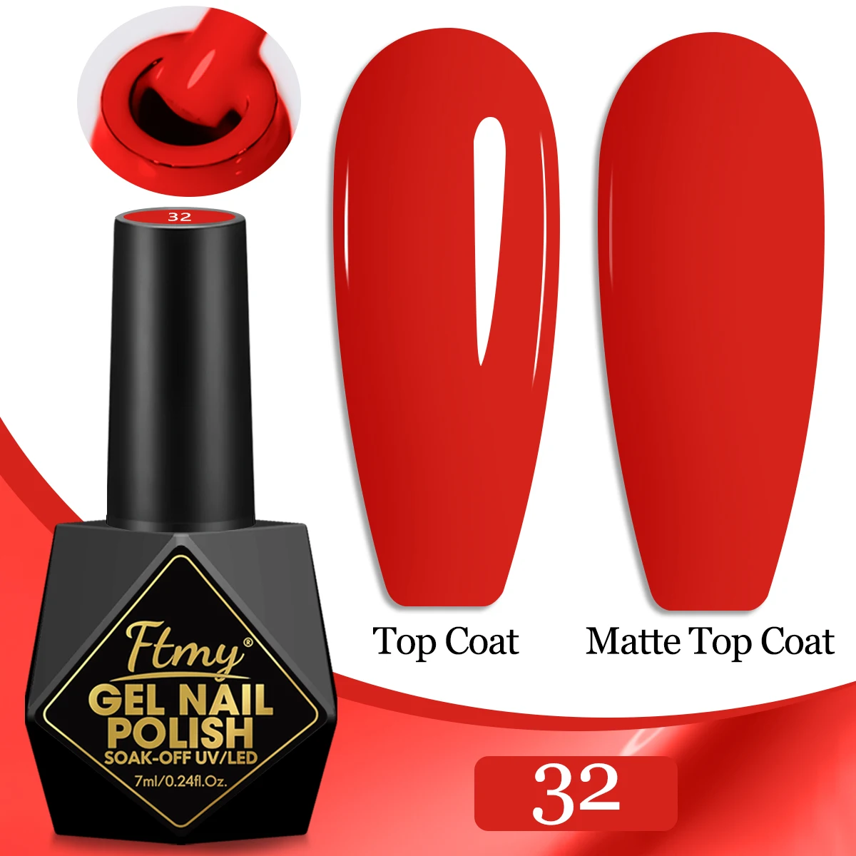 Color Gel Polish Set - Popular Series, 7ml, Vibrant Manicure Collection with Smooth Texture, UV LED Soak Off Semi-Permanent Nail Art