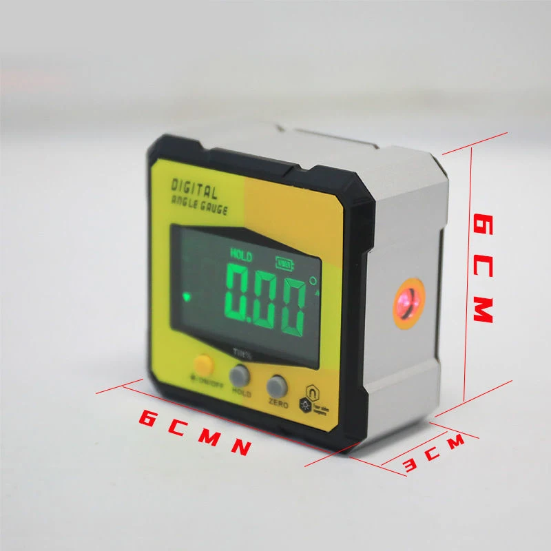 Digital Protractor Laser USB Inclinometer 360&deg; Level Angle Finder High Precision Goniometer Magnet Tilt Measuring Tools digital angle protractor angle measuring tool digital angle meter digital inclinometer