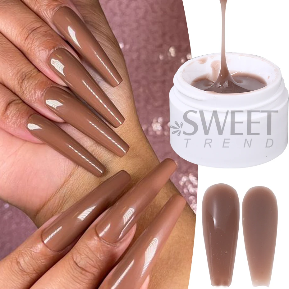 15ml Clear Pink Color Jelly Extension Nail Gel Polish Soak Off UV LED Gel Varnish French Prolong Building Manicure Tips Tools