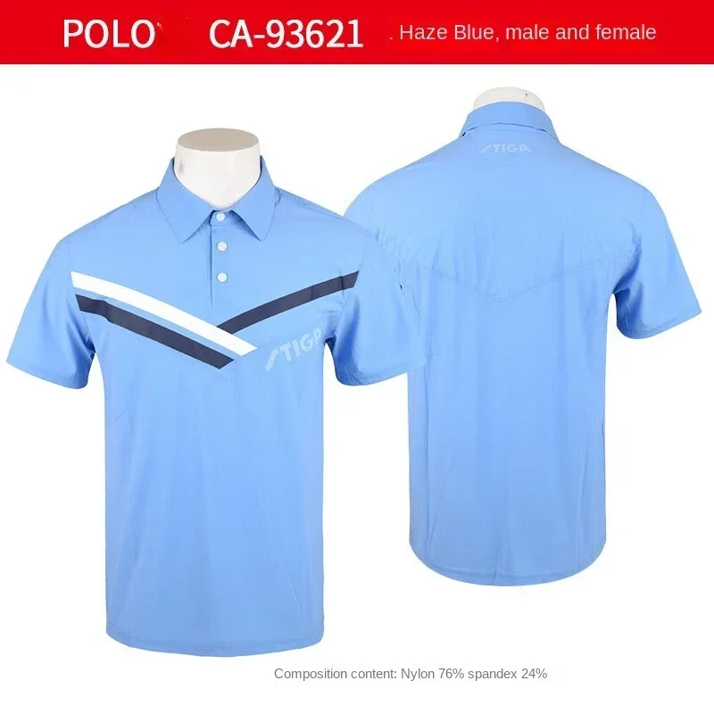 national team stiga Sport jersey Table tennis jersey men women t-shirts T shirt Badminton bottom quick dry top