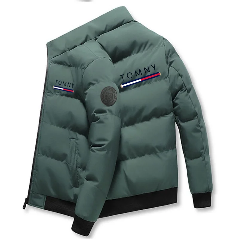 Men's Cotton-padded Jacket Tiger Head Short Thick Casual Men's Parkas Winter Trend Windproof Jacket xs-5XL