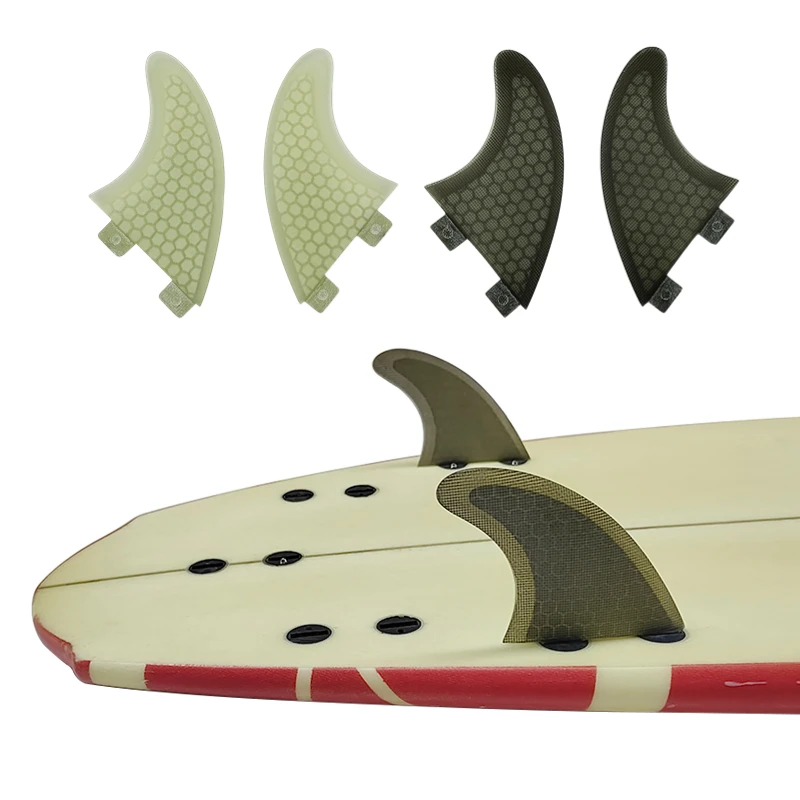 Twin Fins GX Size Surfboard Fins Twin Side Fins/Central Fins Double Tabs Kayak Stabilizer Honeycomb Carbon Surf Fins