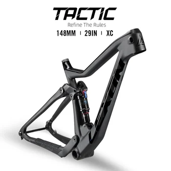 LEXON TACTIC Full Carbon MTB Frame Carbon Suspension Boost 148mm 29er Mountain Bike Cross Country DNM ROCKSHOX For Bicycle