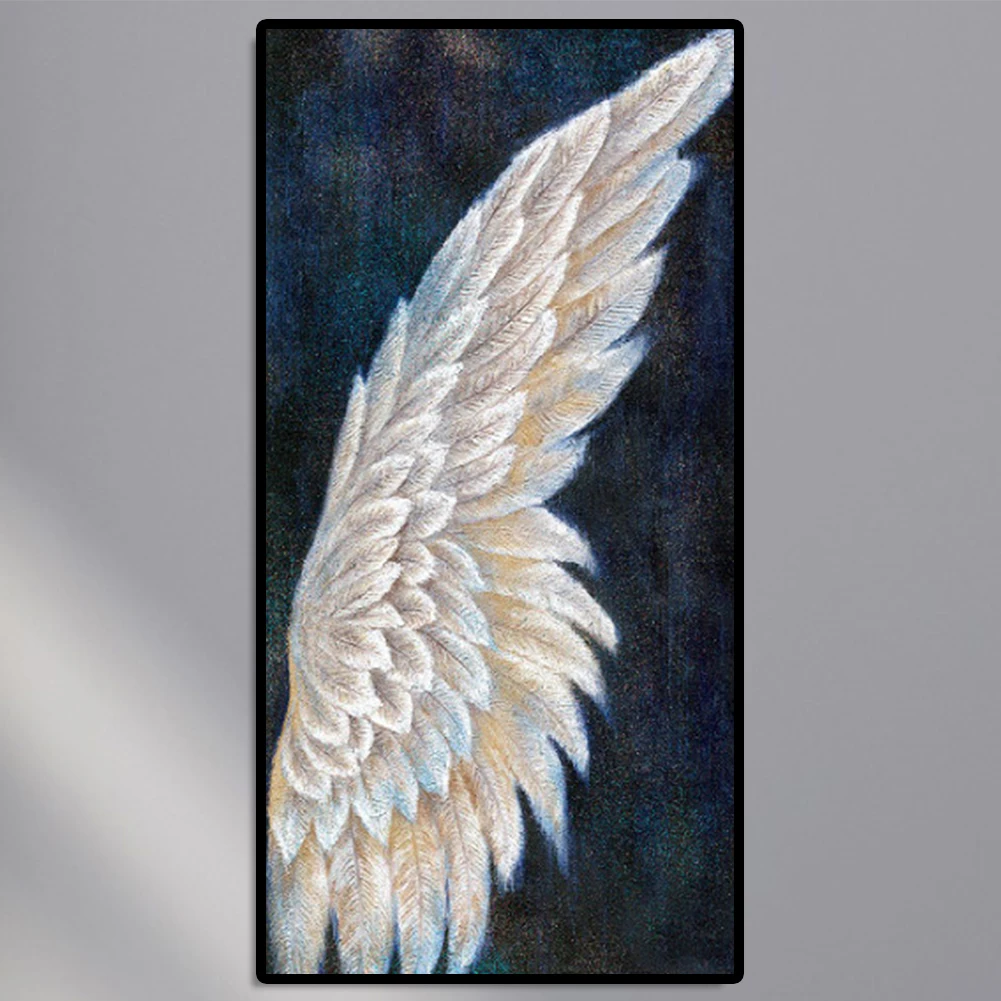 Angel Wings 5D DIY Full Round Drill Diamond Painting Hanging Canvs Art Handworks