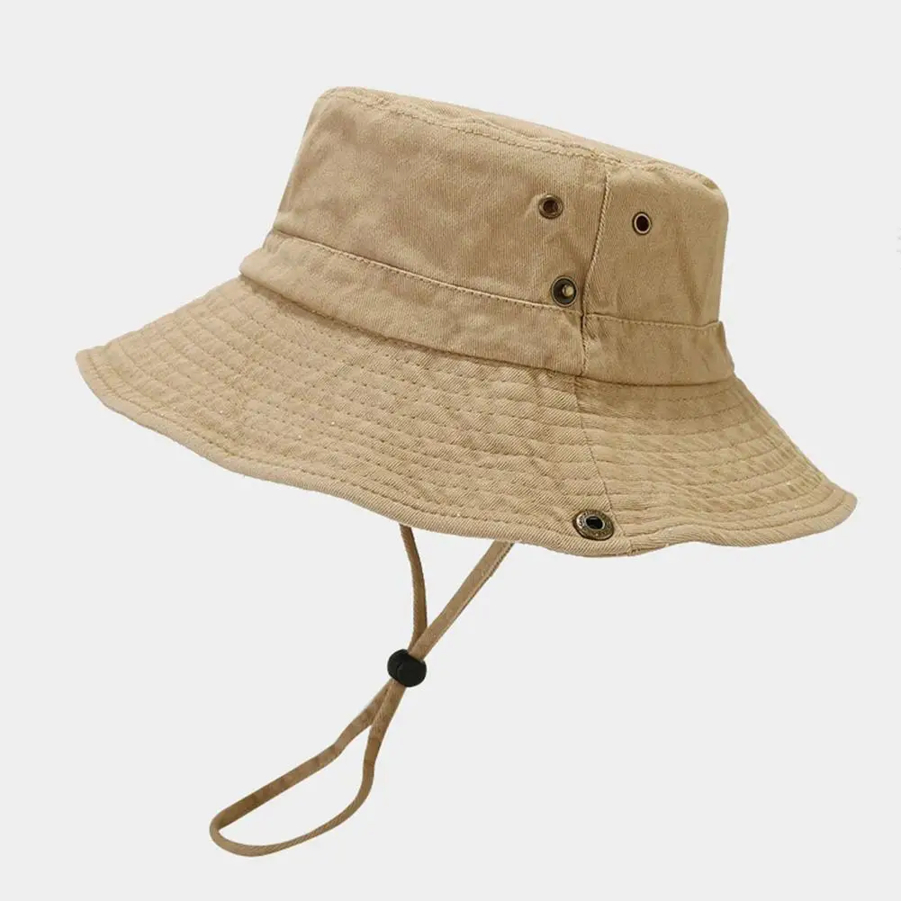 Sun Hat Fisherman Hat Sun Protection Hat Fishing Hat Sunshade Unisex Anti-uv Outdoor Bucket Summer Fishing Beach Packable String Adult Summer