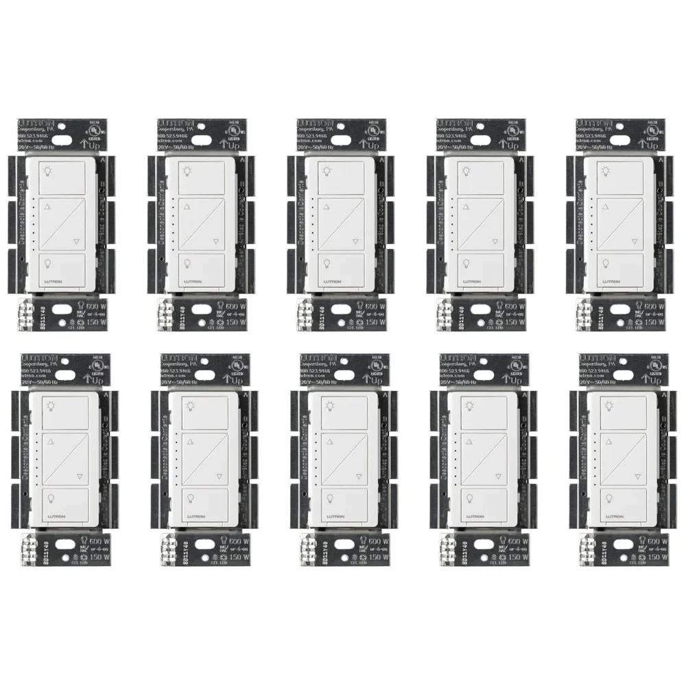10 Pack Caseta Smart Lighting Dimmer Switch