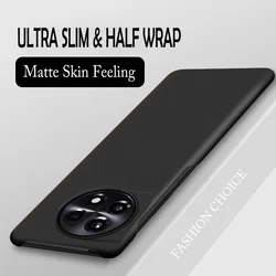 Sleek Matte Shockproof Fashion Case - Slim Half Wrap Design for Oneplus 10R (Black)
