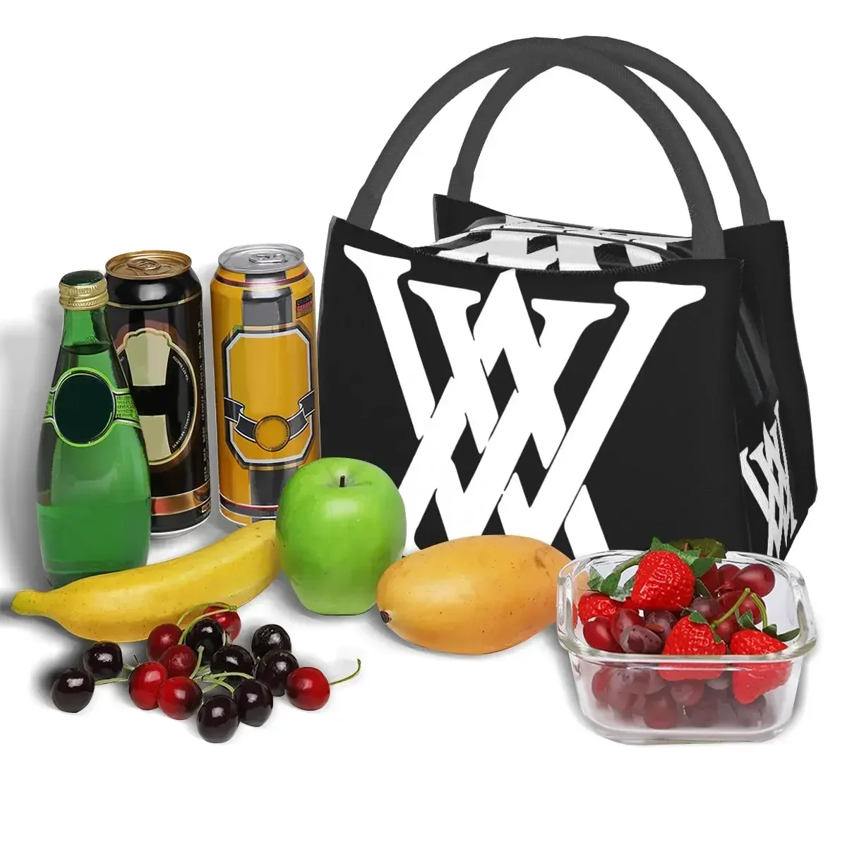 Fashion Golf Brand Insulated Lunch Bag Food Container Portable Thermal Cooler Bento Box for Travel 4