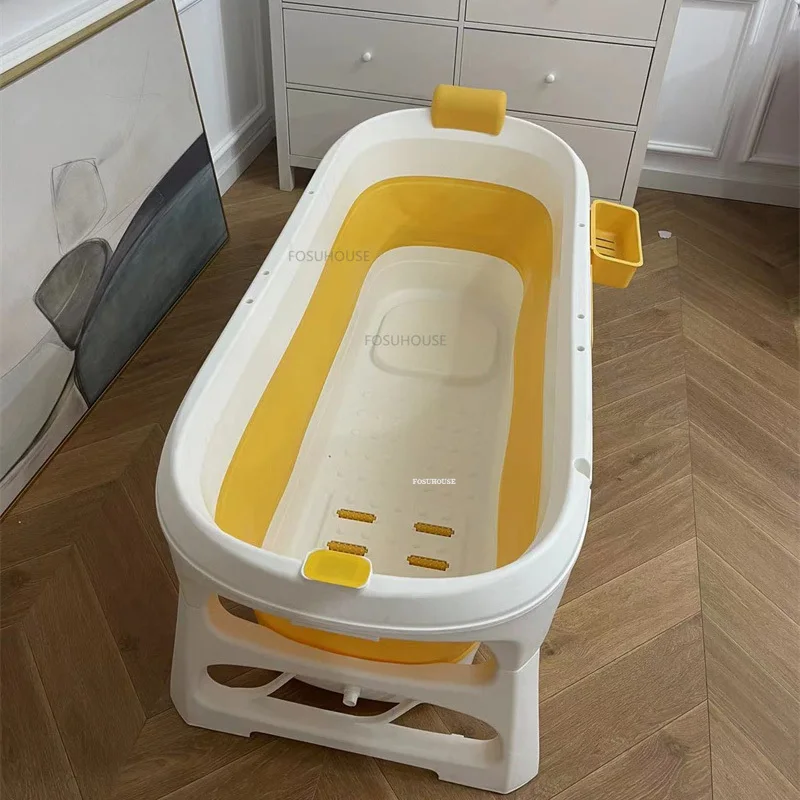Modern Bathroom Sweat Steaming Folding Adult Portable Bathtub Whole Body Comfortable Bathtub Household Thicken Design Bath Tub