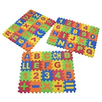 60/36 Pcs Kids Early Education Foam Alphabet and Numbers Puzzle Mats Interlocking Floor Rug  Colorful Mini EVA Tiles Letter Mats 1