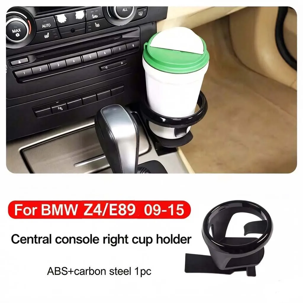 BMW 2009-2015 Z4 E89 2005-2012 1 3 시리즈 센터 콘솔 좌우 컵홀더 확장 컵홀더 차/음료 홀더