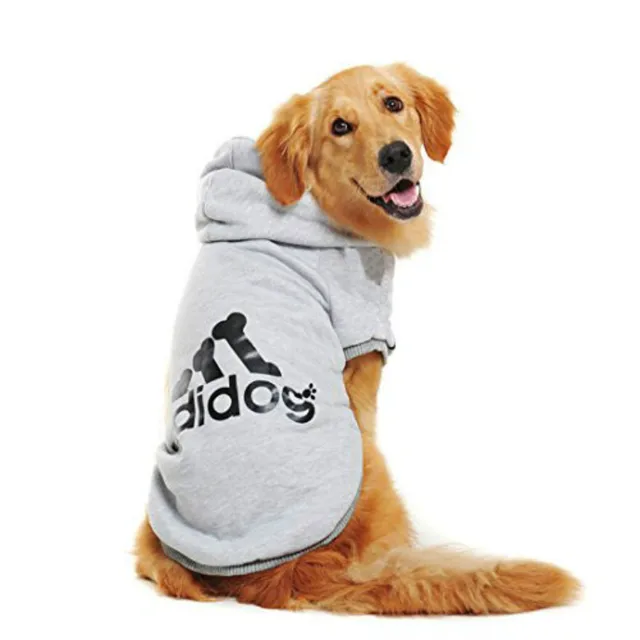 Adidog-ropa con capucha para perro, sudadera cálida de lana para Chihuahua, Bulldog Francés, ropa para cachorros, Otoño e Invierno - Hogar y jardín