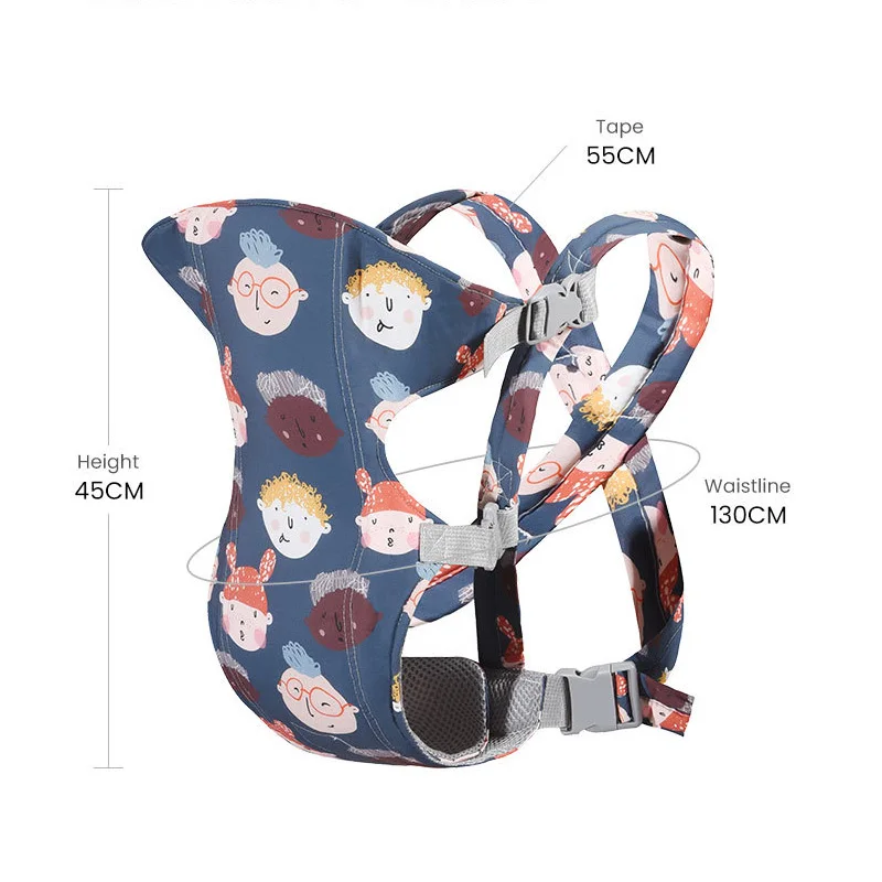 Multi-Functional Baby Carrier Front Carry Horizontal Waist Stool Newborn Carriers Breathable Adjustable Ergonomic Babies Items 6