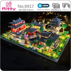 Lezi Ancient Pavilion LED Light Mini Diamond Block Building Set (ZI9917 NO BOX)