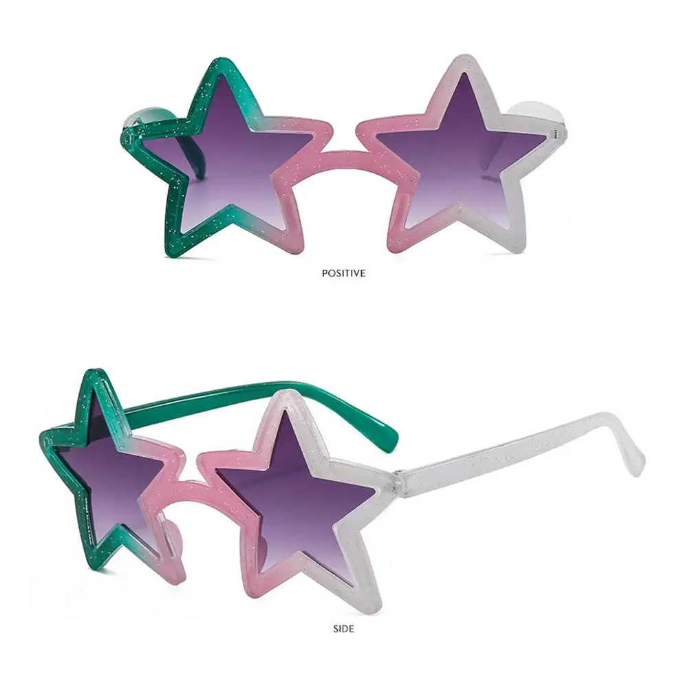 Fashion Unique Pentagram Sunglasses Christmas Party Star Shape Sun Glasses for Women Men Shining Shades Xmas Festival Eyewear