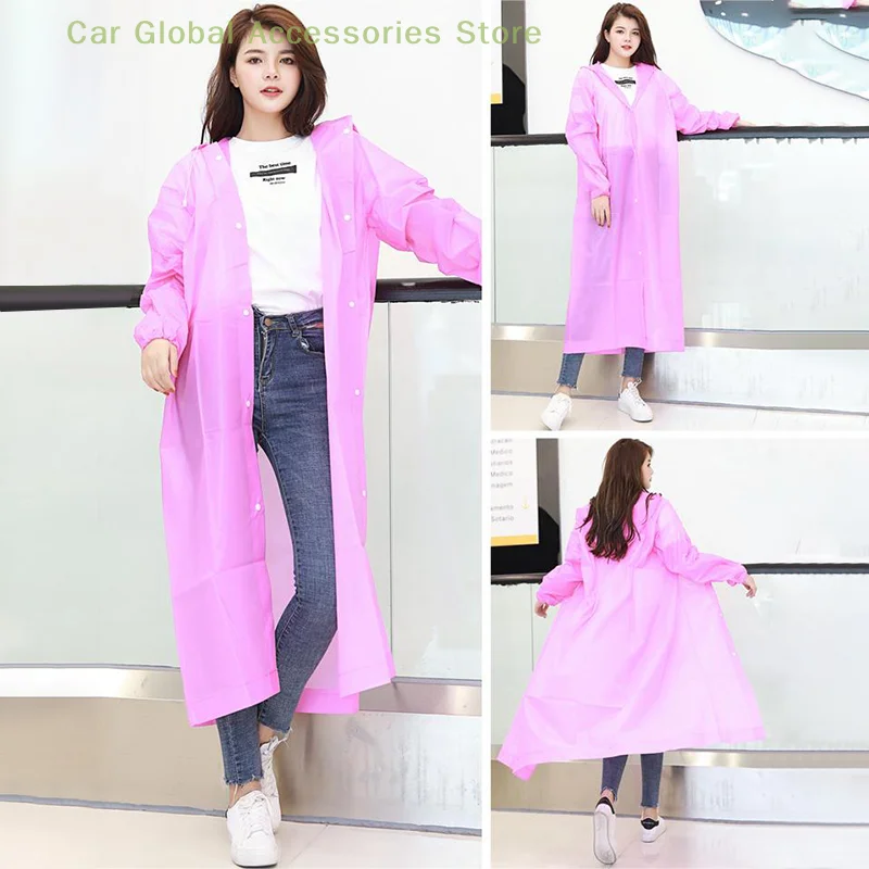 Waterproof Raincoat Adult Travel Fashion Raincoat Outdoor Portable Lightweight Clothing Reusable Rain Poncho Supplies