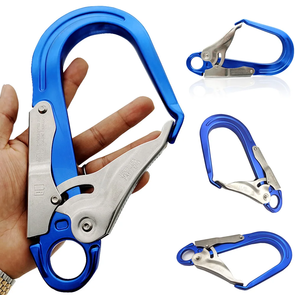

25KN 7075 Aluminum Alloy D-ring Buckle Camping Carabiner Spring Carabiner Snap Clasp Clip Outdoor Camping Hiking Daily Use